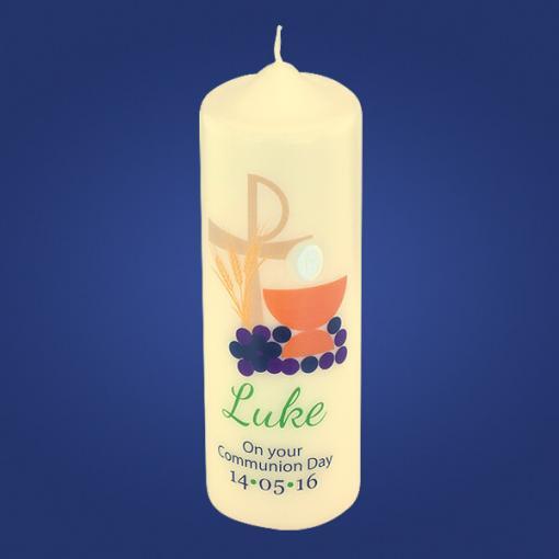 Chalice & Grapes Communion Candle