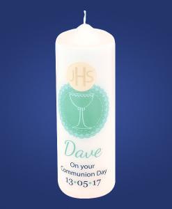Green Chalice Communion Candle