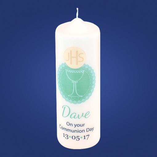 Green Chalice Communion Candle