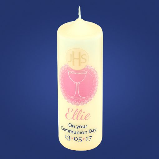 Pink Chalice Communion Candle