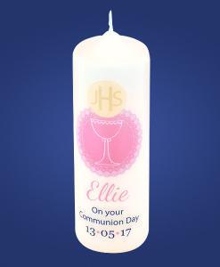 Pink Chalice Communion Candle
