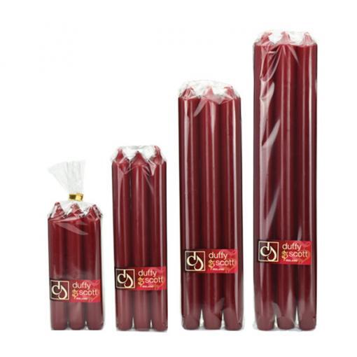 Red Claret Dinner Candles