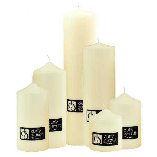 Cream Ivory Pillar Candles