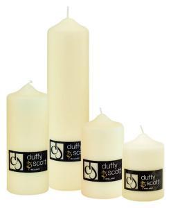 Cream Ivory Pillar Candles