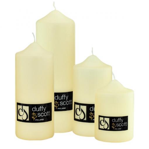 Cream Ivory Pillar Candles
