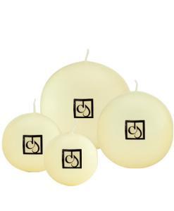 Cream Ivory Ball Candles