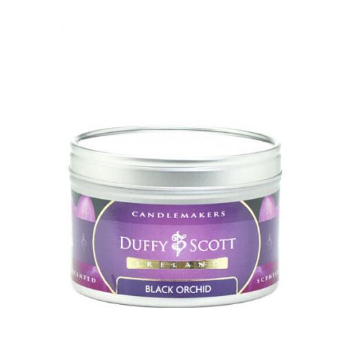 Black Orchid Scented Tin Candle
