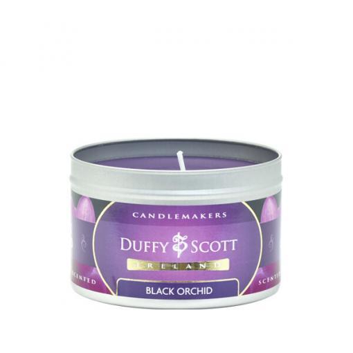 Black Orchid Scented Tin Candle