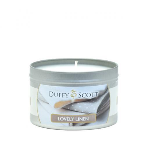 Lovely Linen Scented Tin Candle