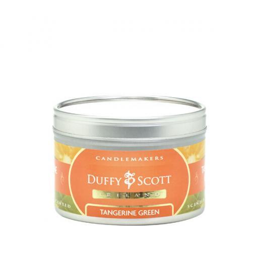 Tangerine Green Scented Tin Candle