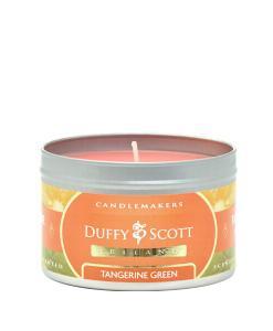 Tangerine Green Scented Tin Candle