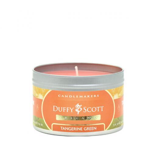 Tangerine Green Scented Tin Candle