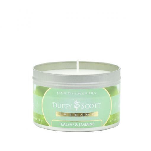 Tealeaf & Jasmine Scented Tin Candle