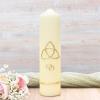 Gold Trinity Cross Wedding Candle