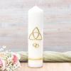 Gold Trinity Cross Wedding Candle