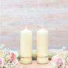 Gold Flat Band Wedding Side Candles