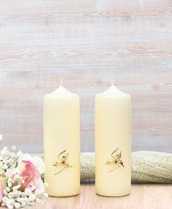 Gold Roses Wedding Side Candles